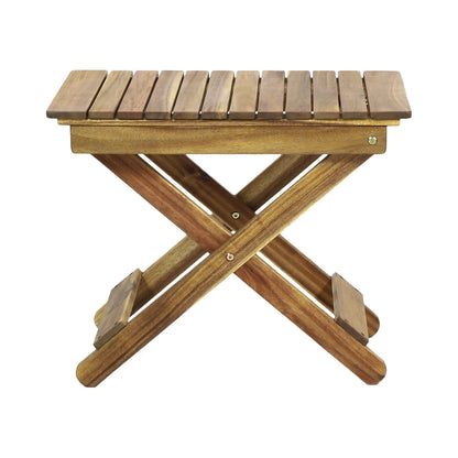 Outdoor Folding Wooden Side Table