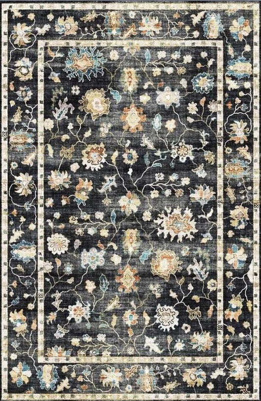 Fenix - Accent Rug - Black / Gray