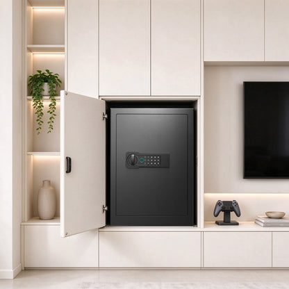 Home Safe, Fingerprint & Digital Keypad Lock, Security Cabinet