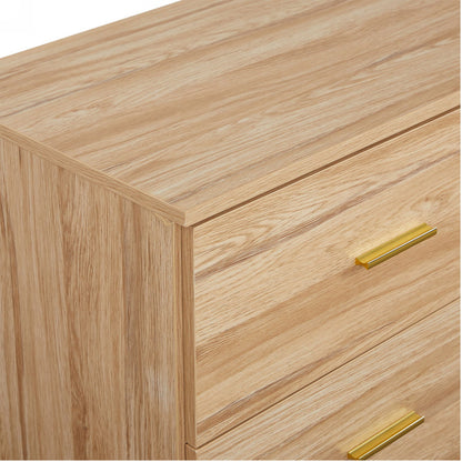 Modern Drawer Dresser For Bedroom, Ample Storage Wide Chest Of Drawers
