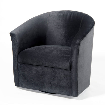 Eden - Swivel Chair With Microfiber Upholstery And Hardwood Frame