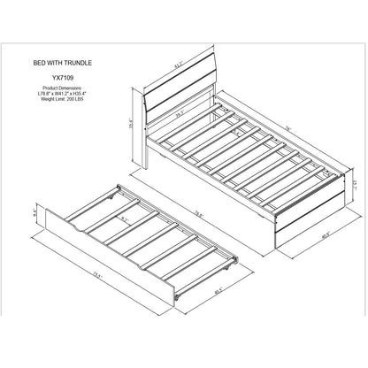 Modern Bed Frame With Headboard And Footboard