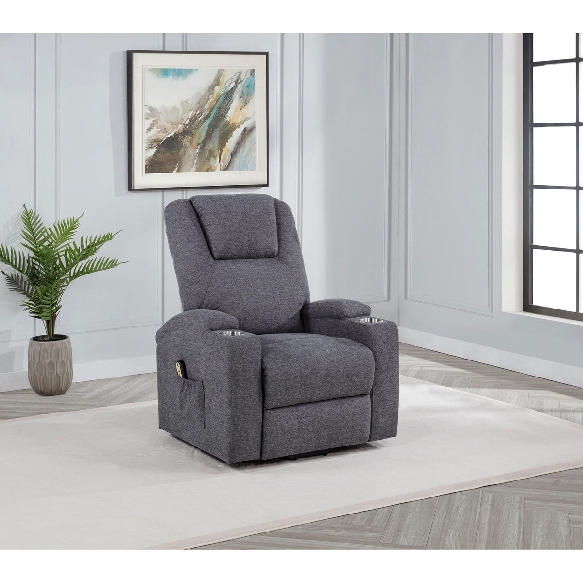 Power Lift Massage Recliner With Heat And Remote Control