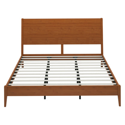 Modern Sled Platform Bed Frame With Slats