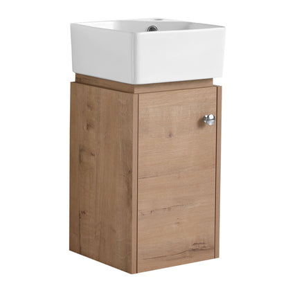 Wall Mounted Bathroom Vanity With Sink, Soft Close Door, Compact Design For Small Bathrooms