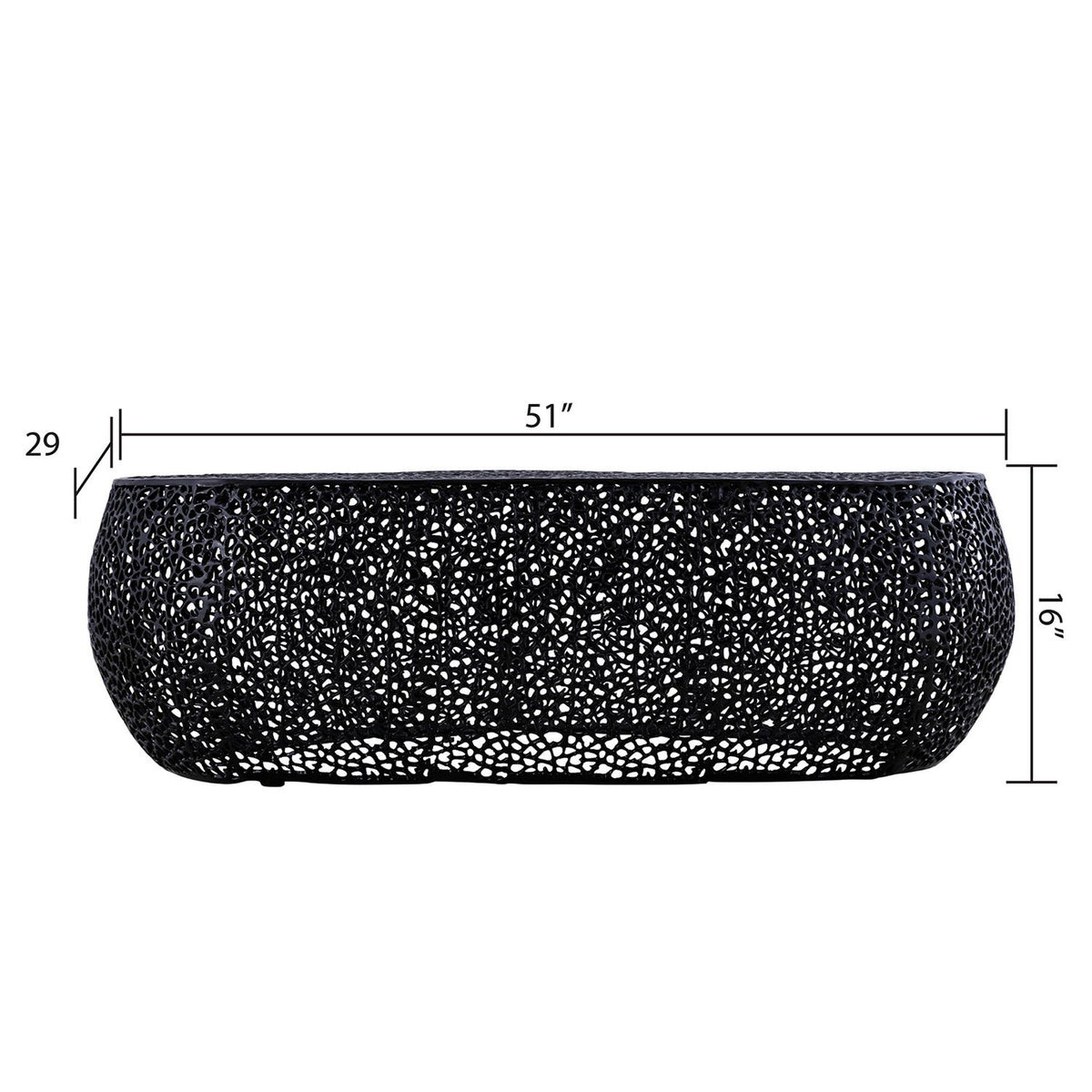 T3601 - Modern Oval Coffee Table