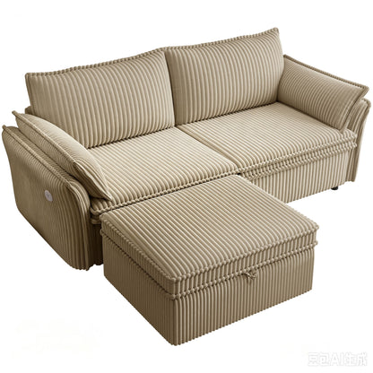 2 In 1 Convertible Sofa Bed, Multi Functional Living Room Furniture