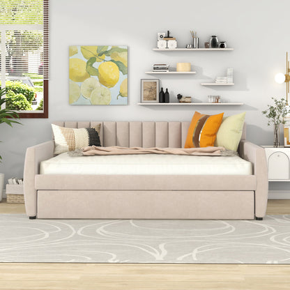 Upholstered Daybed With Slat Support