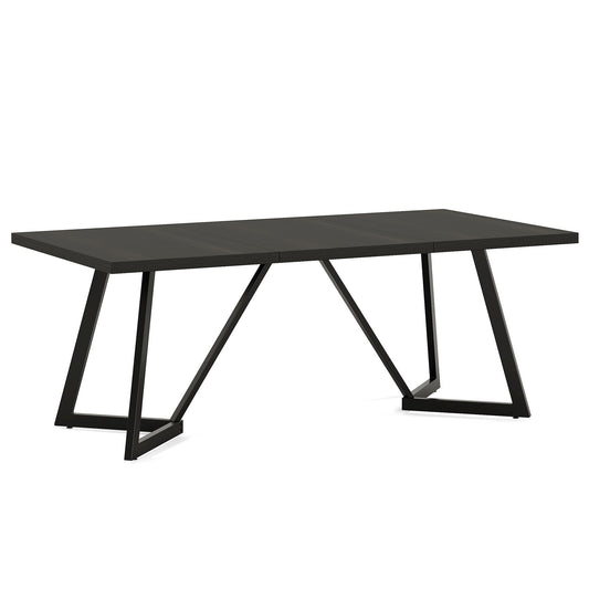 Rectangular Dining Table For 6 - 8 People - Black