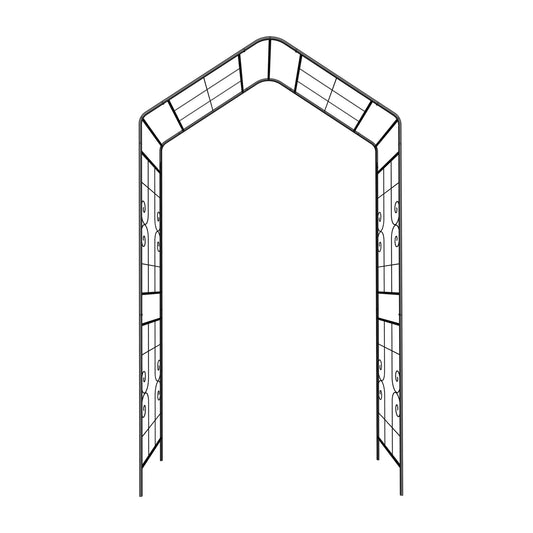 Garden Arch, Climbing Plants Support Outdoor - Black
