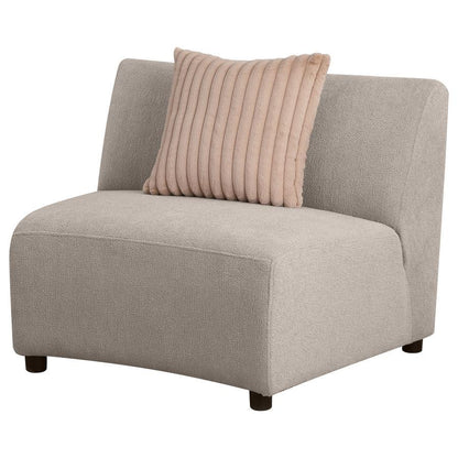 Fayette - Upholstered Armless Chair - Greige