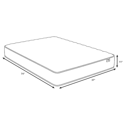 Constance - 11" Tight Top Hybrid Mattress With Firm Quilt Foam And Responsive Coil Core
