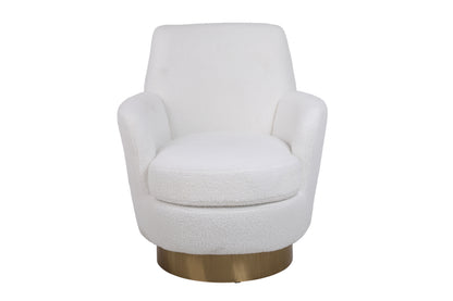 Teddy Swivel Barrel Chair, Swivel Accent Chairs Armchair For Living Room