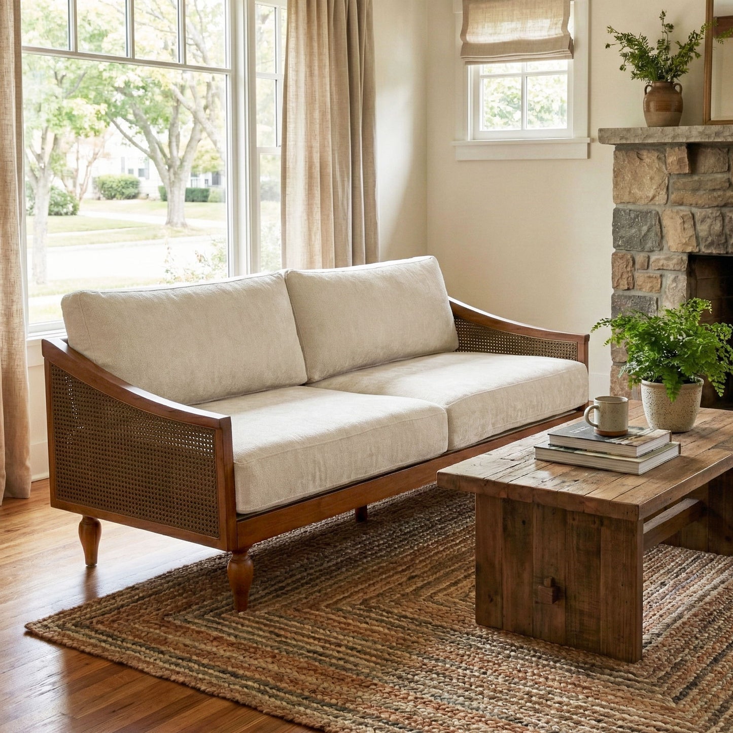 Loveseat Sofa With Armrests