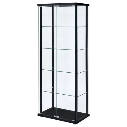 Hyacinth - 4 Shelf Curio Cabinet