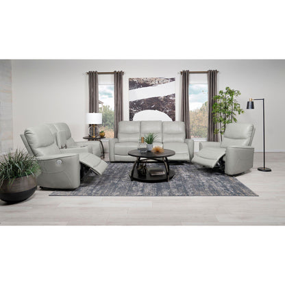 Amberly - 3 Piece Power Reclining Sofa Set - Light Gray