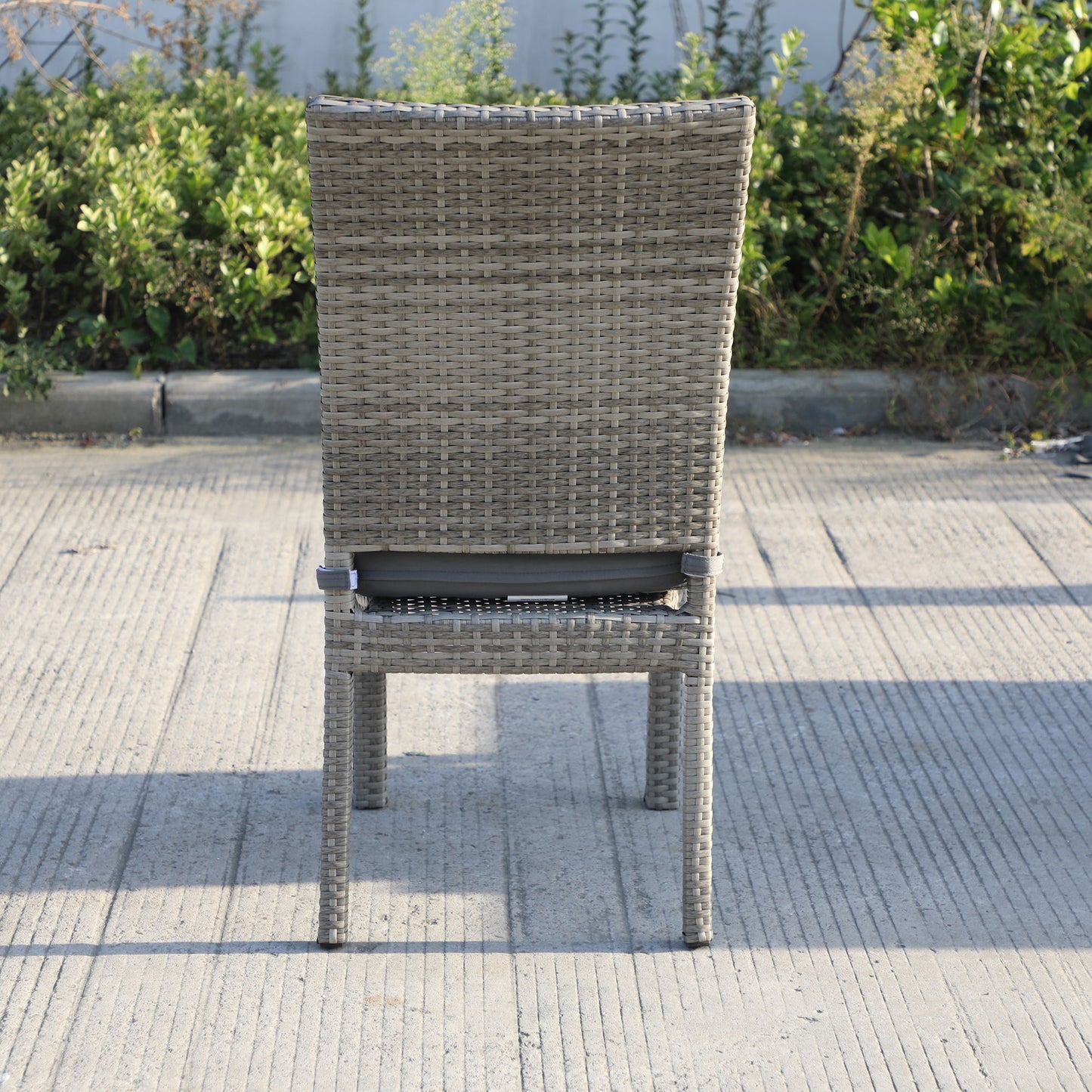 Balcones - Outdoor Wicker Dining Chairs With Cushions (Set of 8)