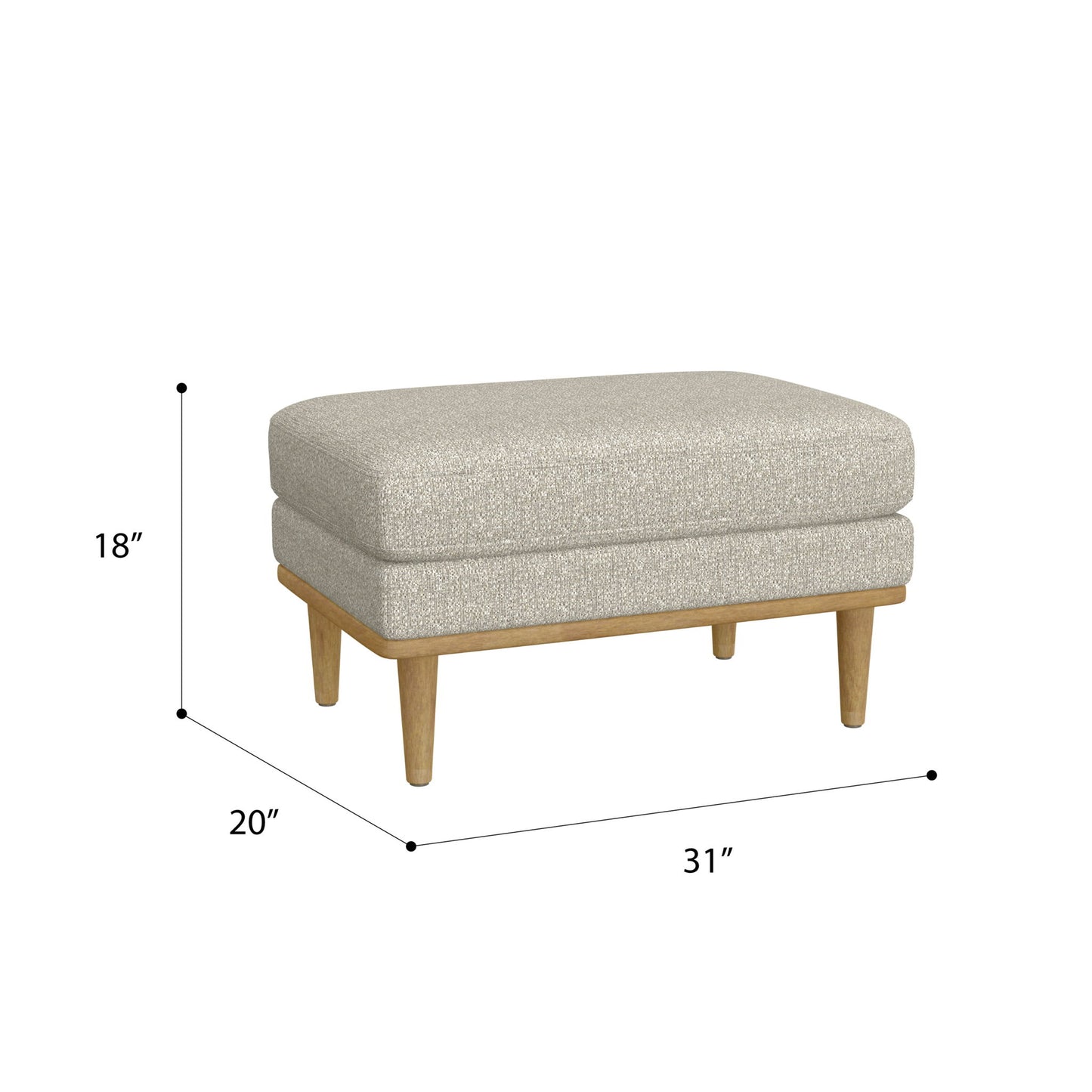 Chair Ottoman - Tan