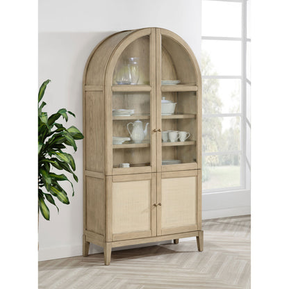 Kimpton - 4 Door Dining Display Cabinet - Beige