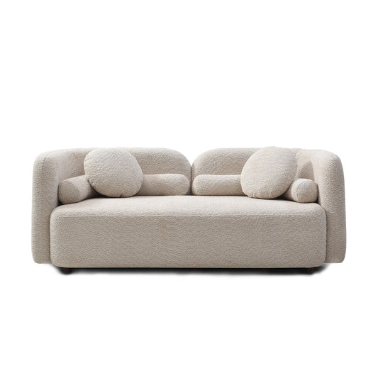 2 Seater Sofa Couch For Living Room - Light Beige