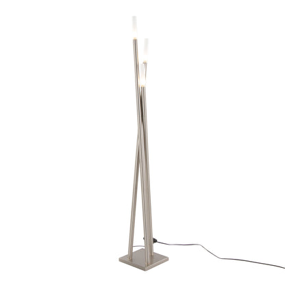 Icicle - Contemporary Floor Lamp - Nickel