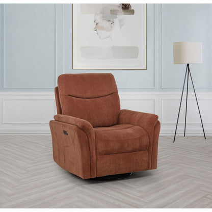 Beacon - Power Swivel Recliner With USB Charging And Adjustable Recline