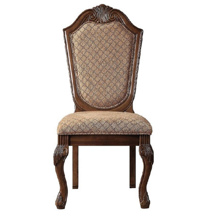 Chateau De Ville - Side Chair (Set of 2) - Fabric & Cherry Finish