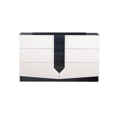 Vios - Zebra High Gloss Dresser - White