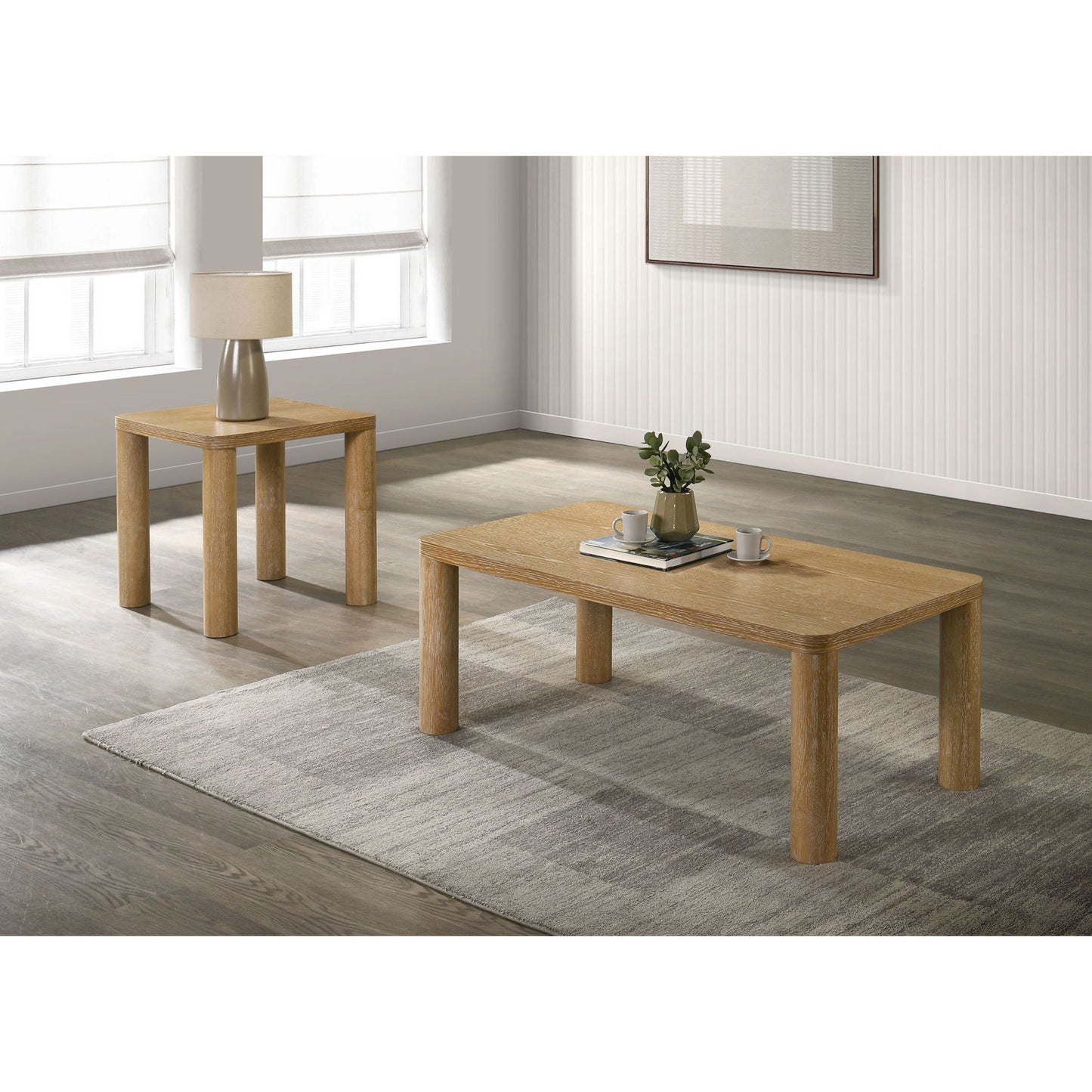 Bryant - Coffee Table Set With Rounded Legs