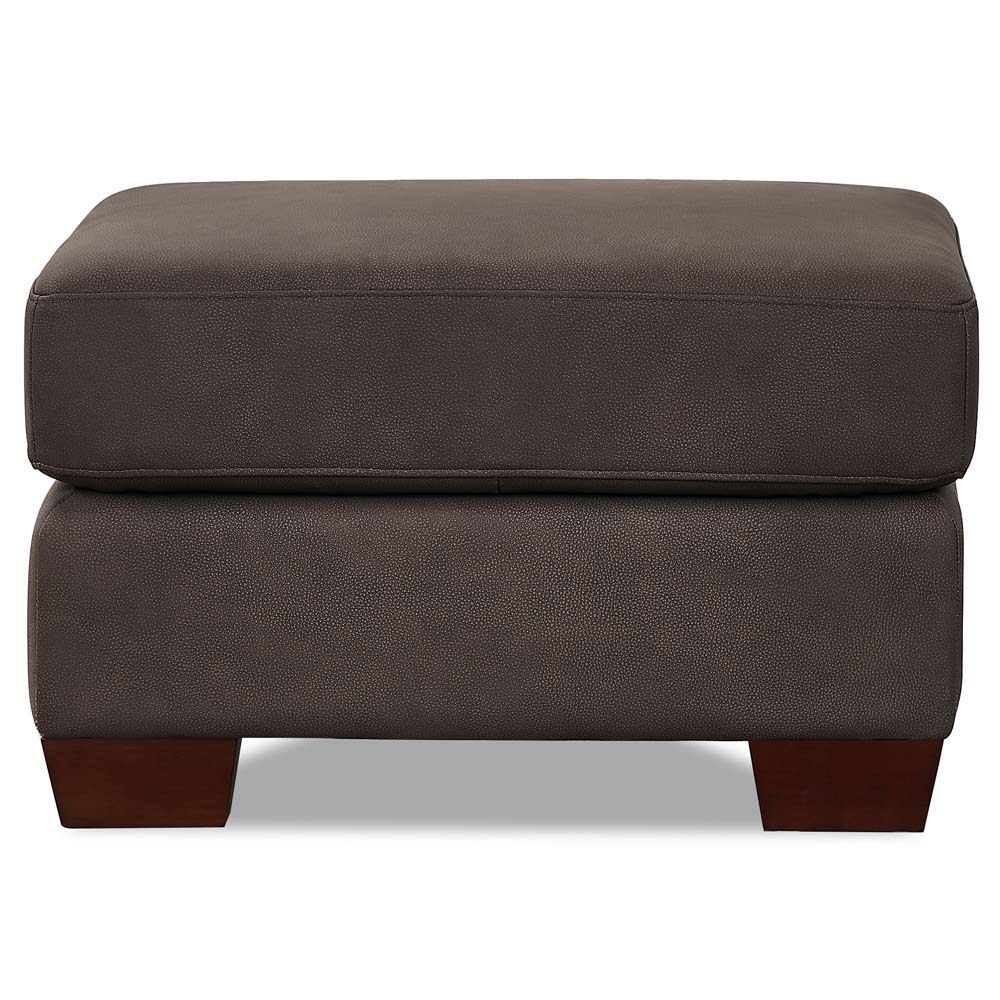 Marciano - Performance Sueded Leather Ottoman - Chocolate