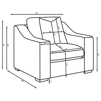 Chelan - Track Arm Accent Chair