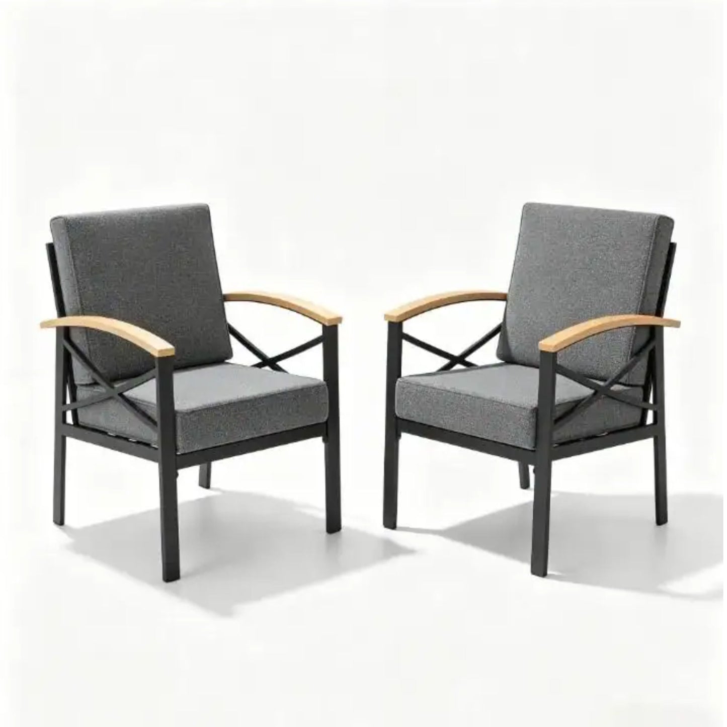 Outdoor Patio Armchair, All Weather (Set of 2)