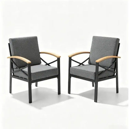 Outdoor Patio Armchair, All Weather (Set of 2)