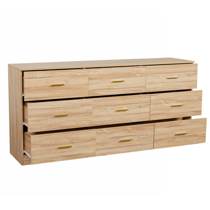 9 Drawer Dresser, Ample Storage For Bedroom