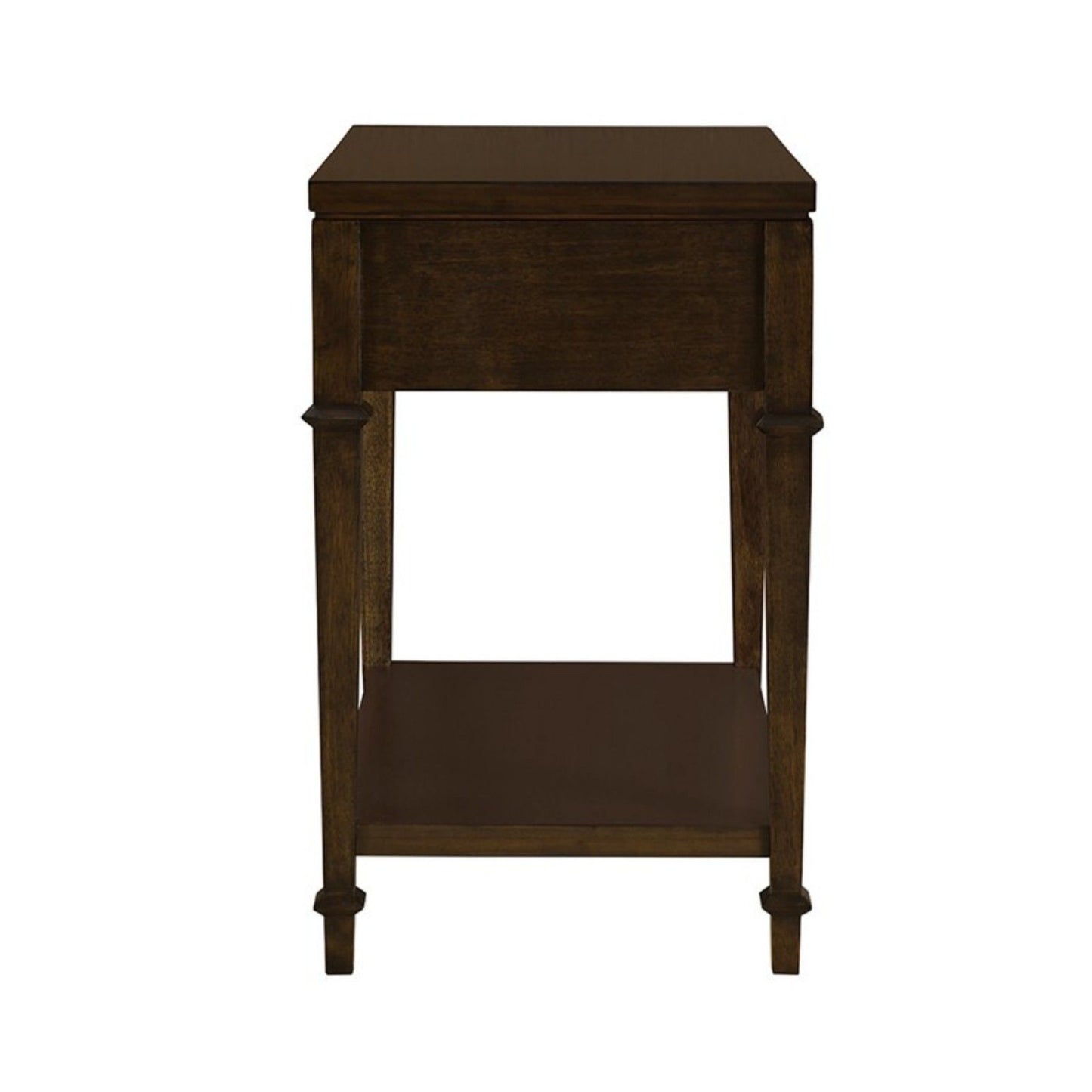 Kenna - Nightstand With Storage - Dark Coffee
