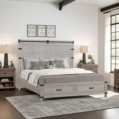 Alexandria - Storage Wood Bed