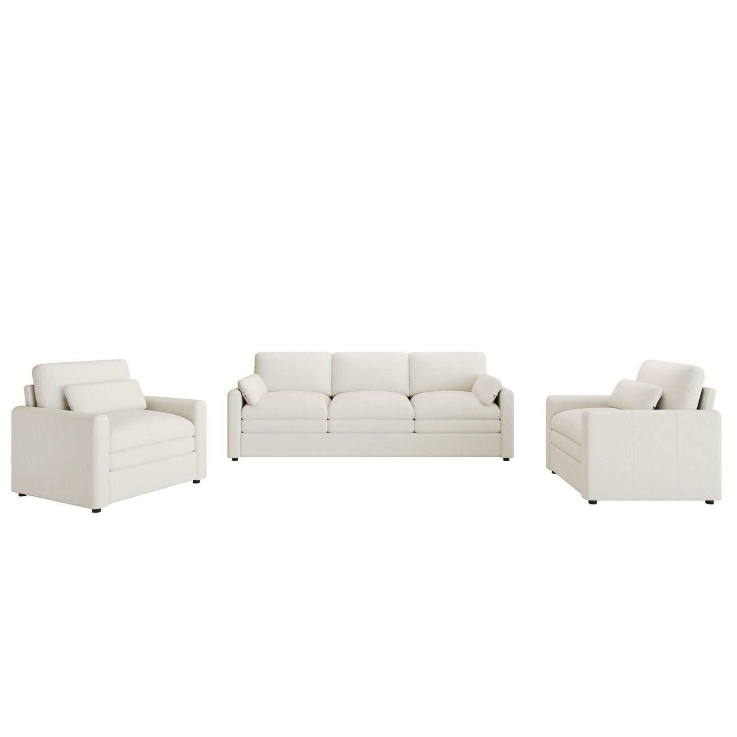 Cozy Sofa Set Oversized Comfy Cloud Sofa With Double Cushion