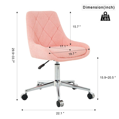 Adjustable And Space-Saving Chair With Golden Electroplated Legs